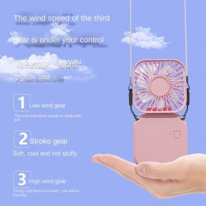 New Hanging Neck Foldable Small Electric Fan Portable Handheld Creative Student Dormitory Sports USB Outdoor Mini 1.jpg 640x640 1 - Portable Fan
