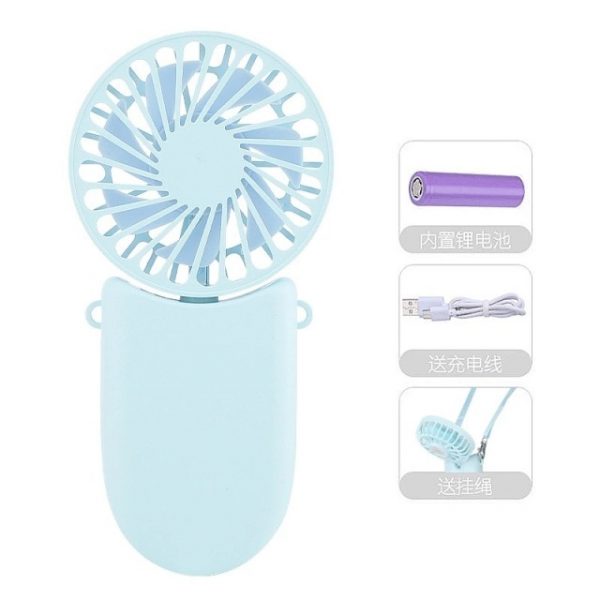 New Hanging Neck Foldable Small Electric Fan Portable Handheld Creative Student Dormitory Sports USB Outdoor Mini 3.jpg 640x640 3 - Portable Fan